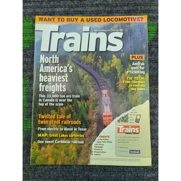 Trains Magazine 2012 Jan Thru Jul Locomotive Freight Travel Transport Coal Steam - Picture 3 of 8